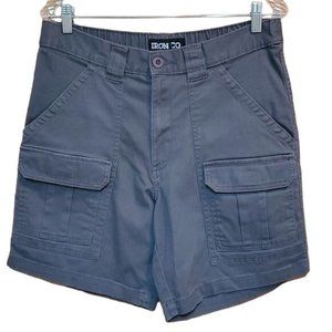 IRON CO 32 GREY CARGO SHORTS
